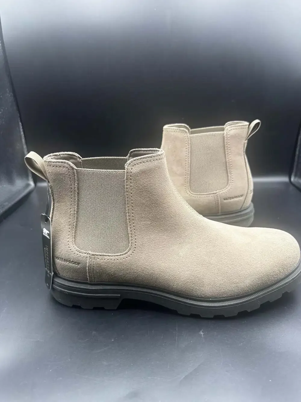 Sorel Cyprus Chelsea WP Men's Size 8.5 Khaki Waterproof Boots